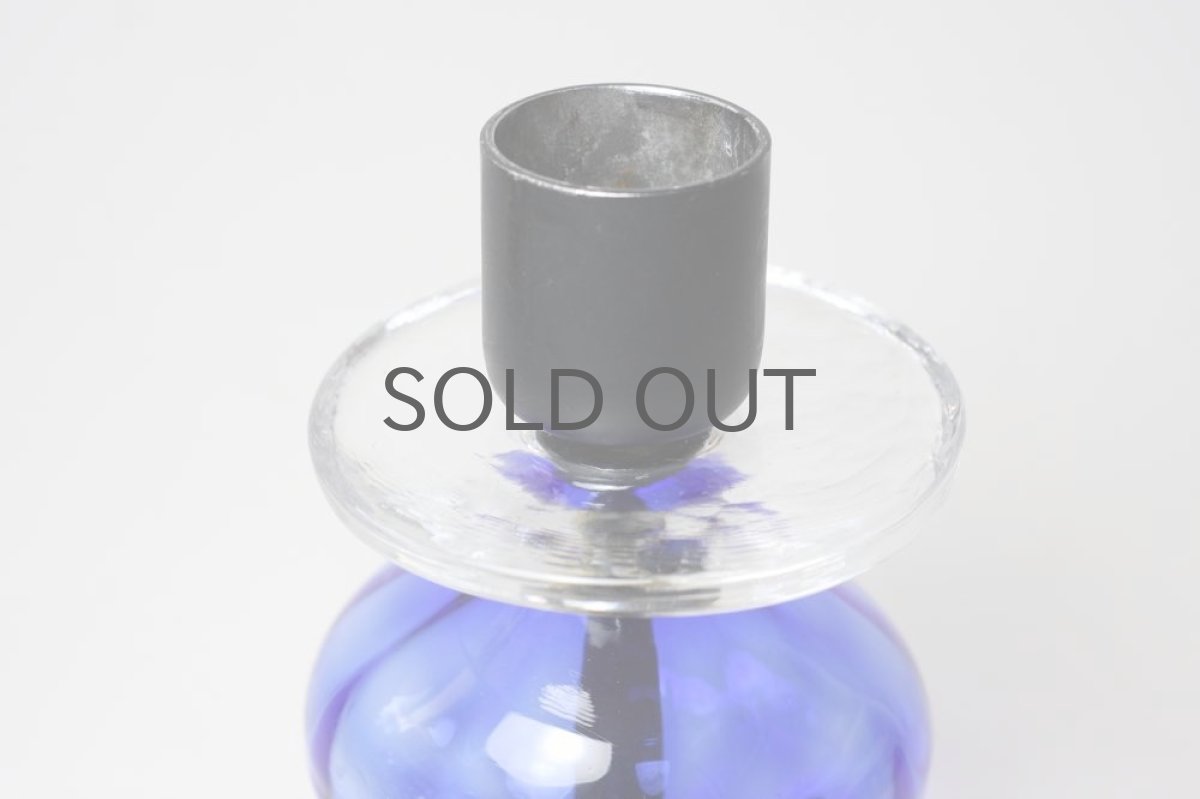 画像4: Erik Hoglund/エリックホグラン/BODA社製/ガラスキャンドルホルダー/ブルー/ Lサイズ (4)