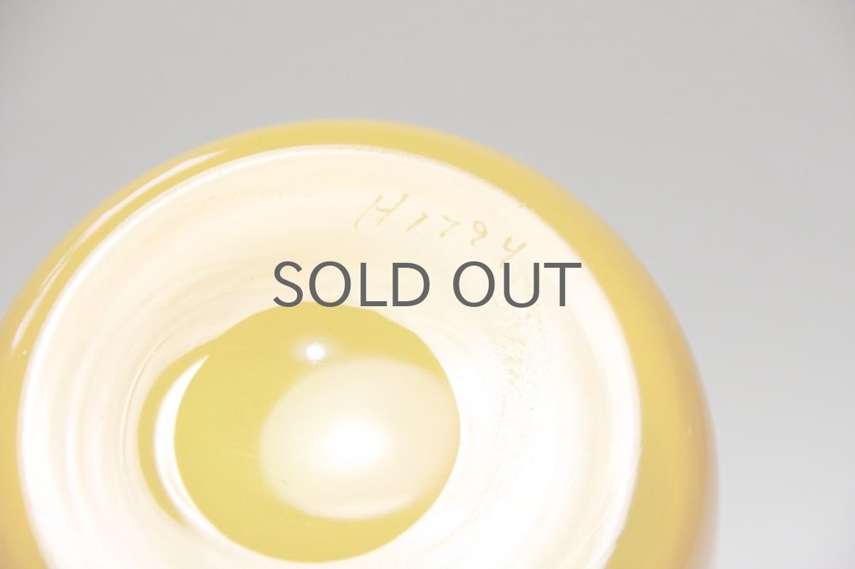 画像5: Erik Hoglund/エリックホグラン/ボトル/フラワーベース/半透明イエロー&セルリアンブルー (5)