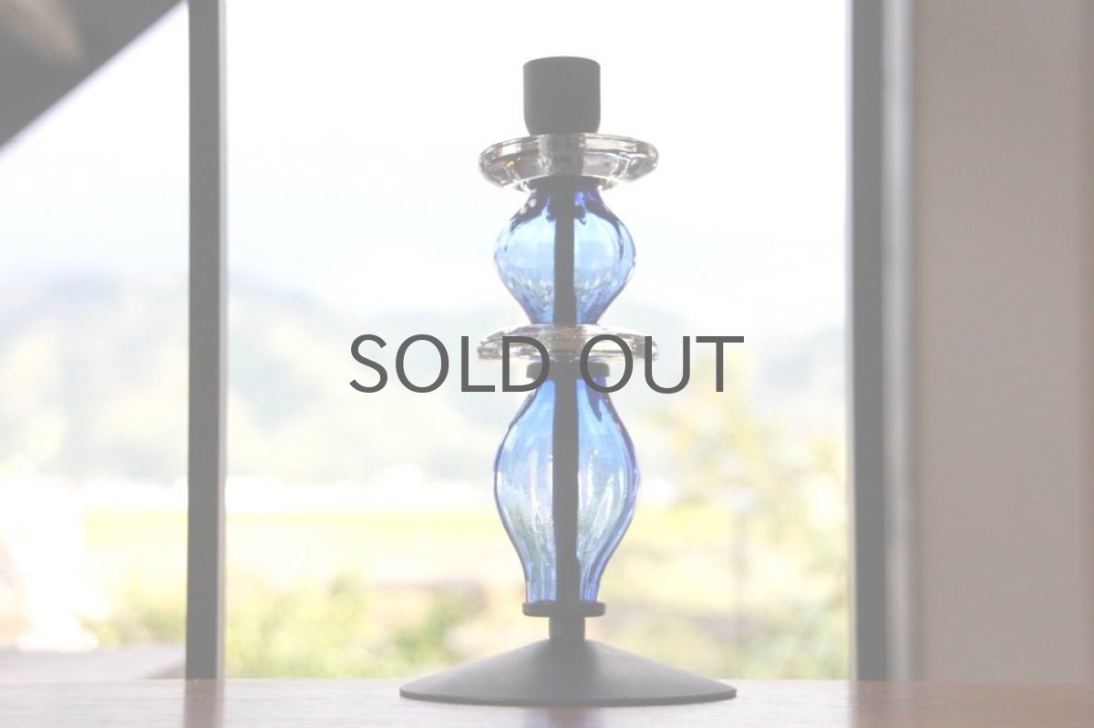 画像8: Erik Hoglund/エリックホグラン/BODA社製/ガラスキャンドルホルダー/2連ブルー/No.2 (8)