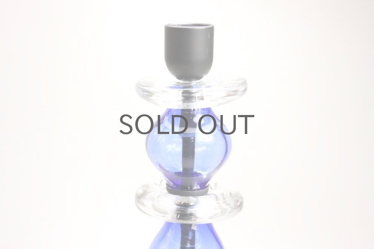 画像3: Erik Hoglund/エリックホグラン/BODA社製/ガラスキャンドルホルダー/2連ブルー/No.2 (3)