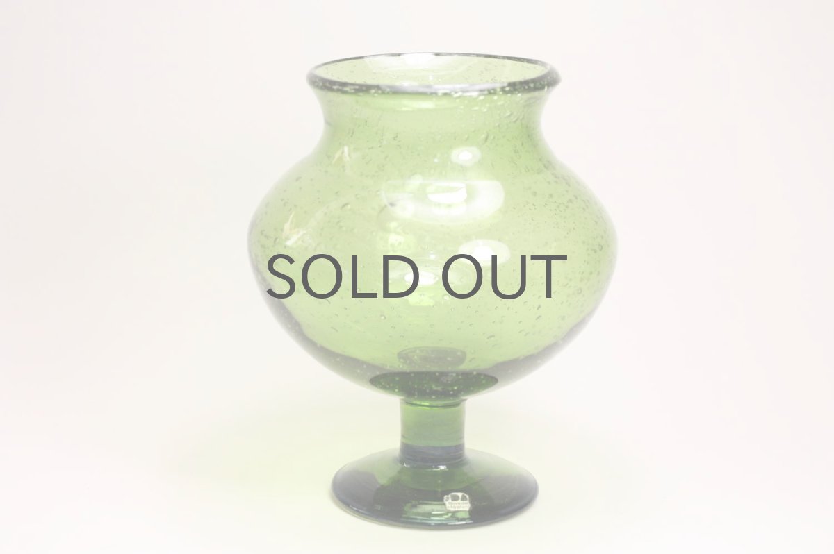 画像3: Erik Hoglund/エリックホグラン/ 気泡入り/ゴブレット/グリーン (3)