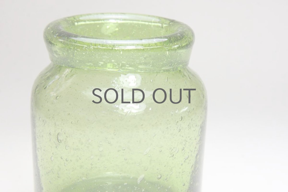 画像2: Erik Hoglund/エリックホグラン/ 気泡入り/ボトル/グリーン (2)