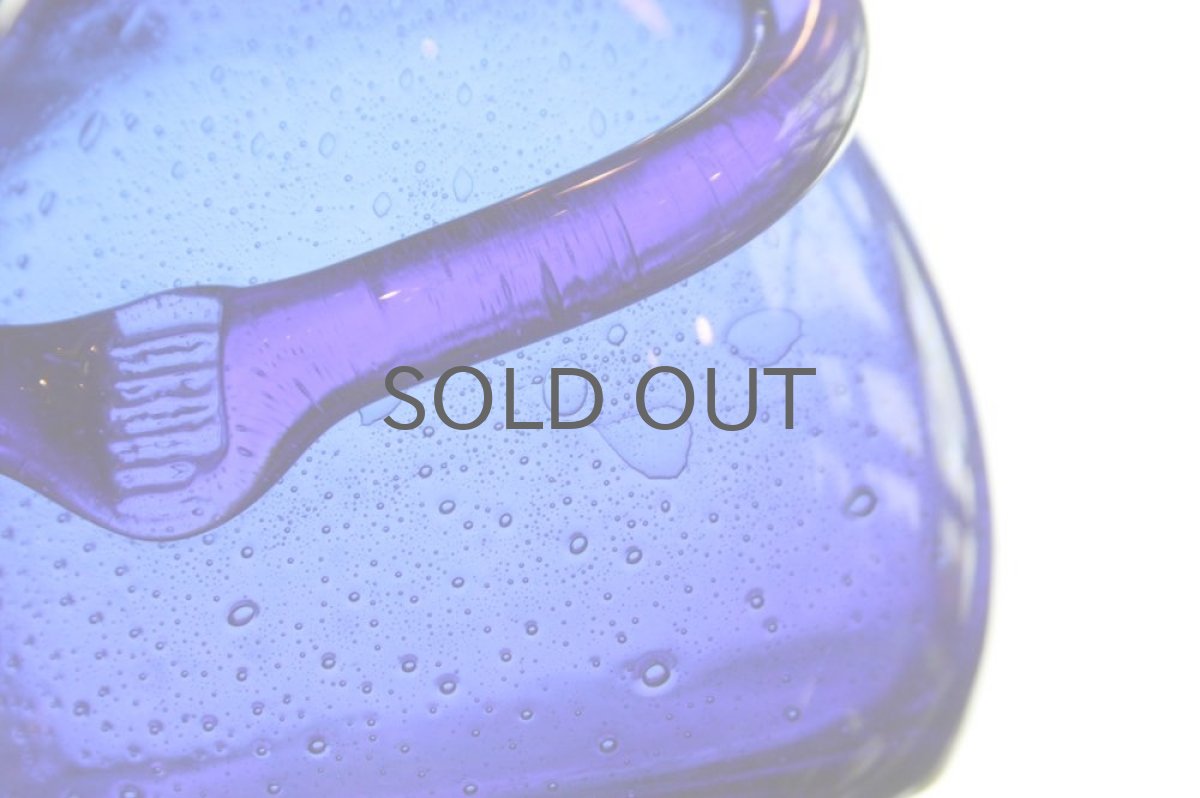 画像4: Erik Hoglund/エリックホグラン/ガラス/ひとがたボトル/ブルー/気泡入 (4)