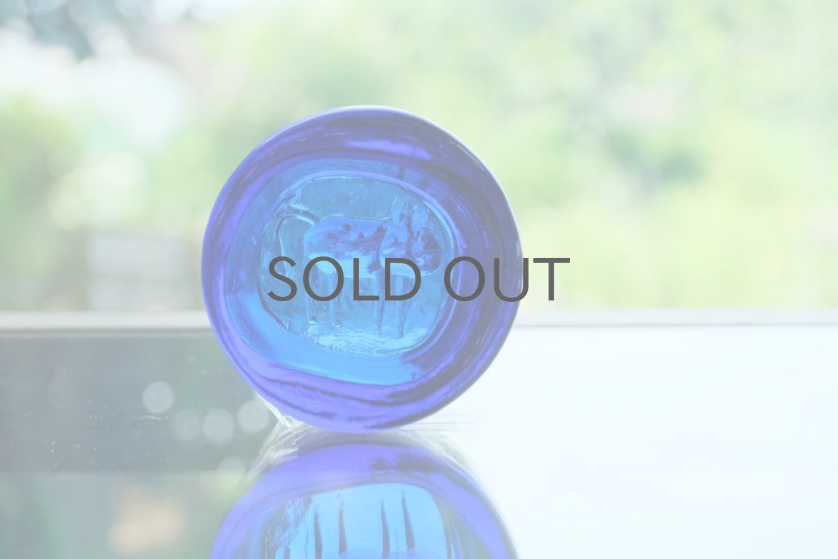 画像8: Erik Hoglund/エリックホグラン/ガラス/アッシュトレイ/ブルー/ネコ (8)