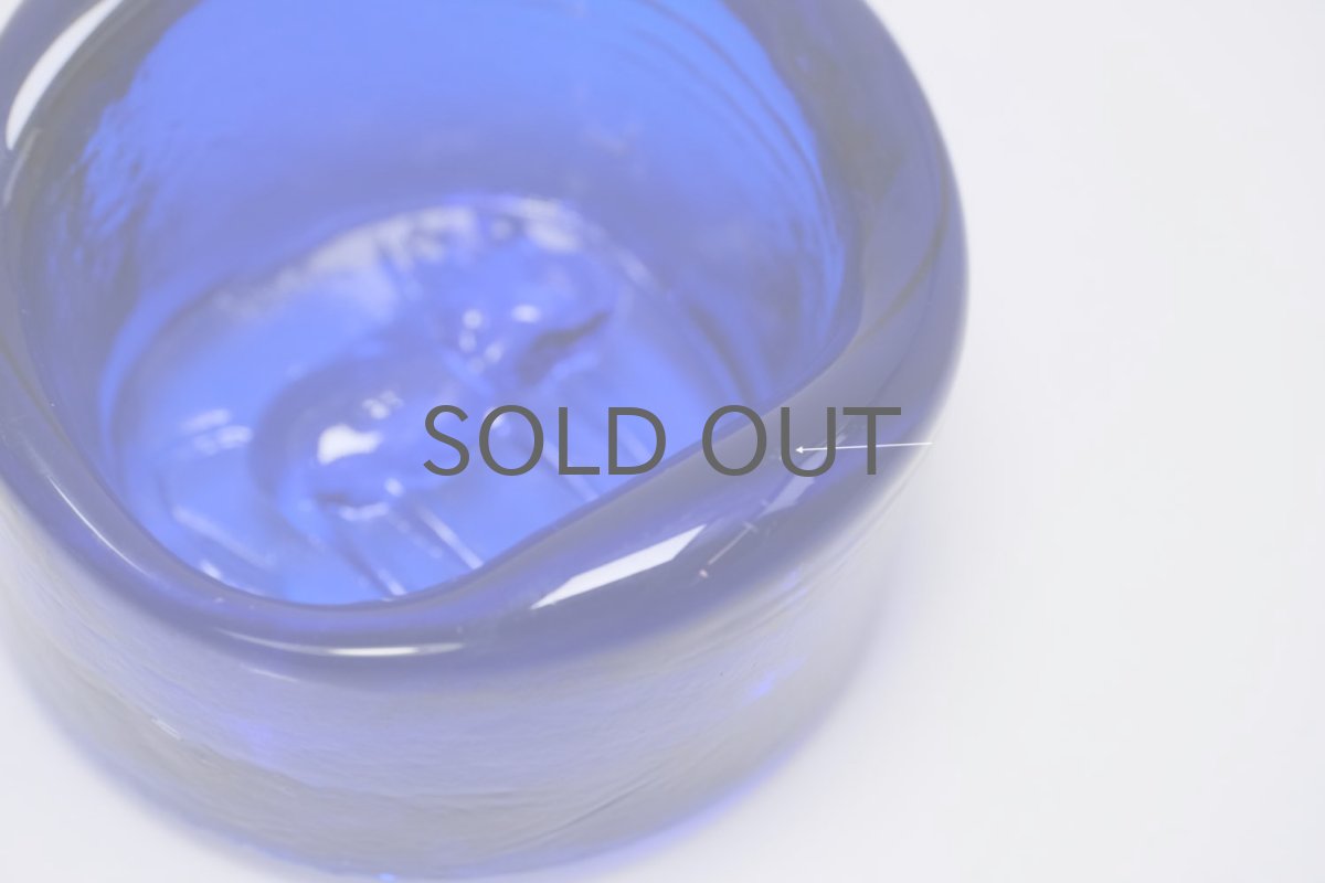 画像5: Erik Hoglund/エリックホグラン/ガラス/アッシュトレイ/ブルー/ネコ (5)