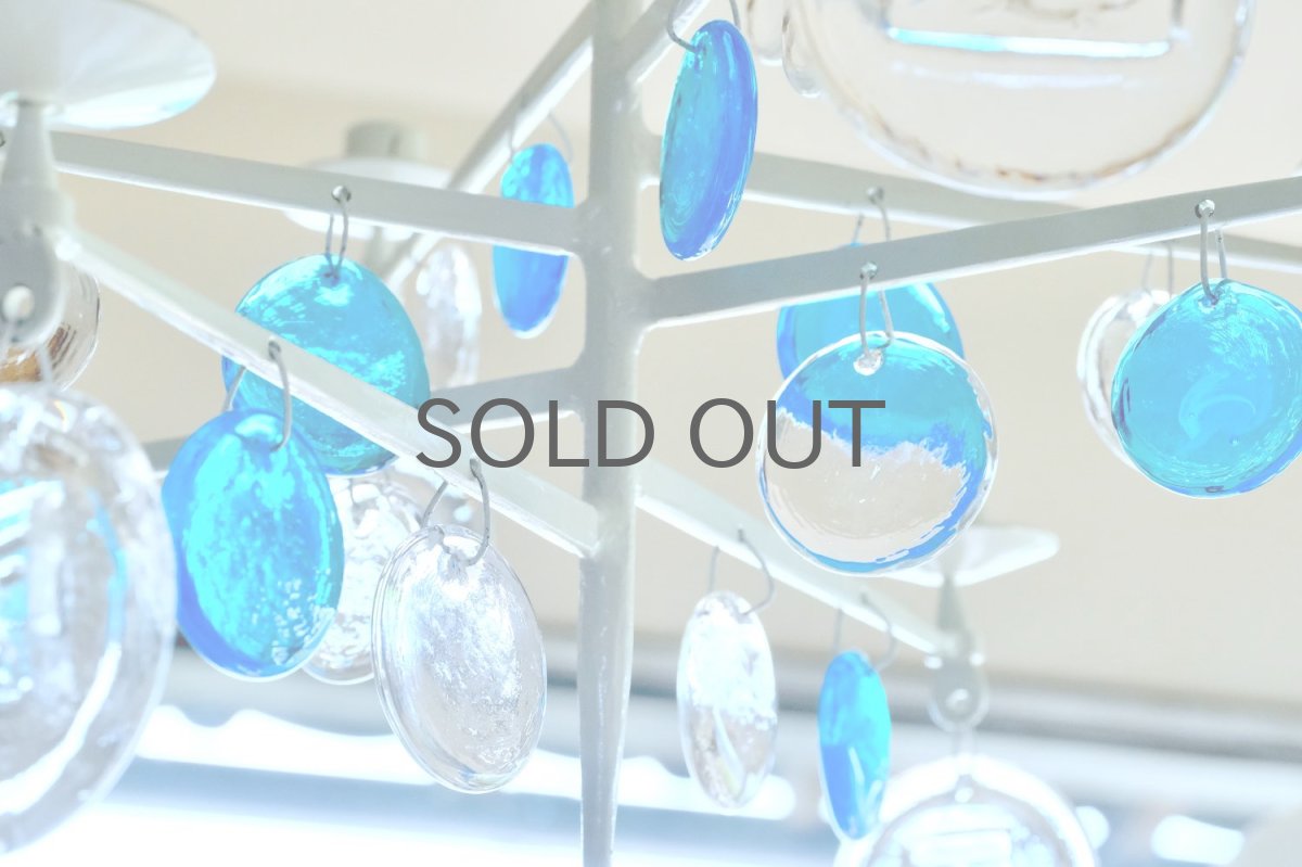 画像4: Erik Hoglund/エリックホグラン/BODA社製/ガラスキャンドル/シャンデリア/ホワイト/ブルー&クリアガラス (4)