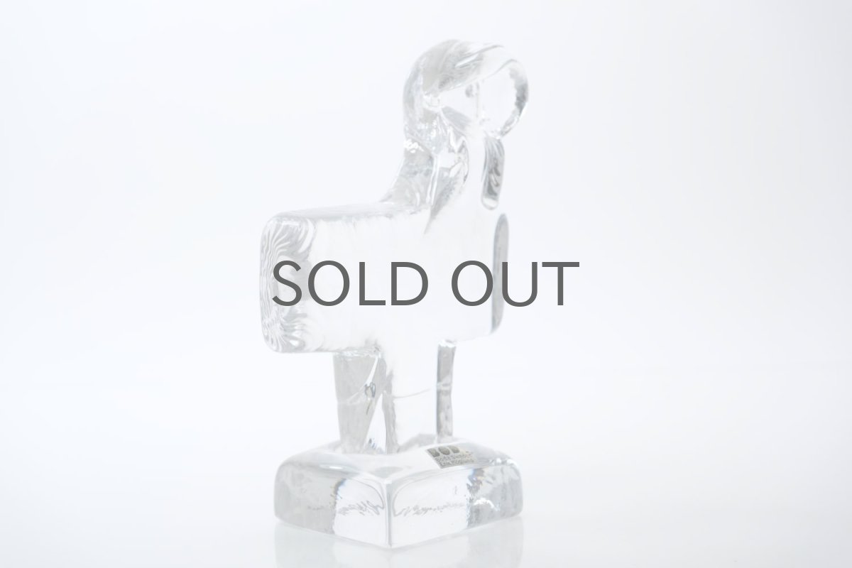 画像4: ビンテージ北欧/Erik Hoglund/エリック・ホグラン/ガラスオブジェ/バード/クリア (4)