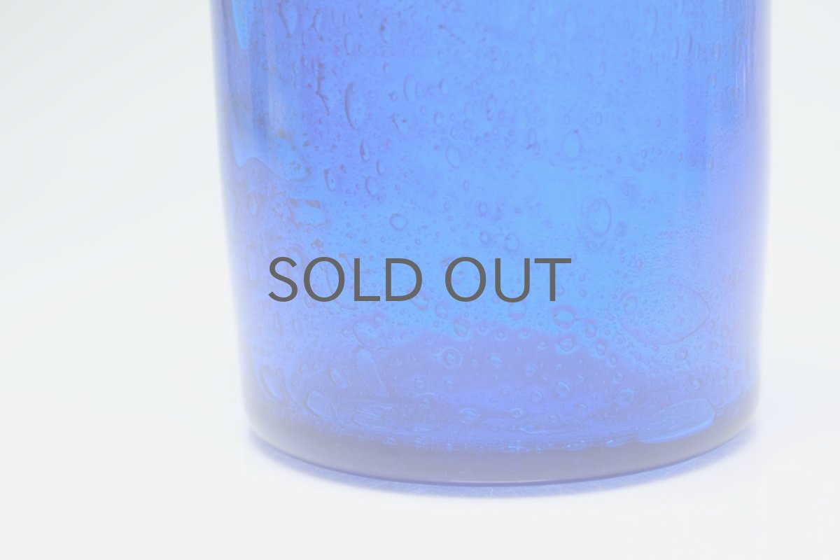 画像7: ErikHoglund/エリックホグラン/気泡入り/ボトル/オーナメント顔付き/ブルー (7)