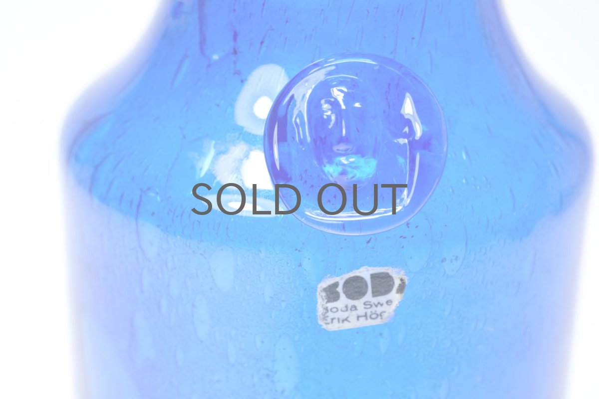 画像3: ErikHoglund/エリックホグラン/気泡入り/ボトル/オーナメント顔付き/ブルー (3)