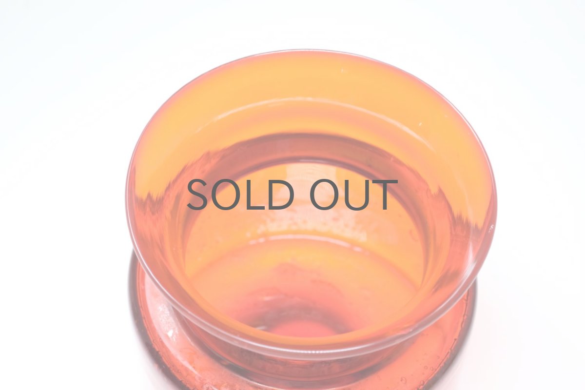 画像4: 北欧ビンテージ/Erik Hoglund/エリックホグラン/ 気泡入り/レッド/ベース (4)