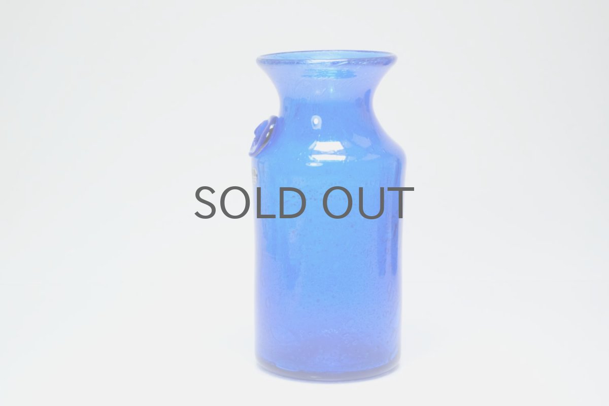 画像4: ErikHoglund/エリックホグラン/気泡入り/ボトル/オーナメント顔付き/ブルー (4)