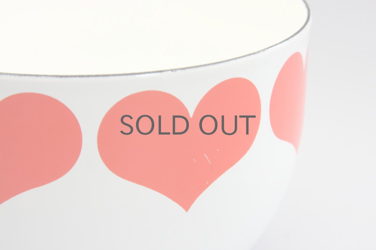 画像2: Finel /フィネル エナメルボウル ハート  Mサイズ  (2)