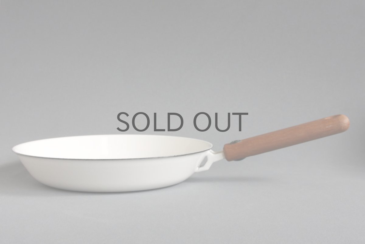 画像2:  Finel フィネル エナメル フライパン 白 (2)