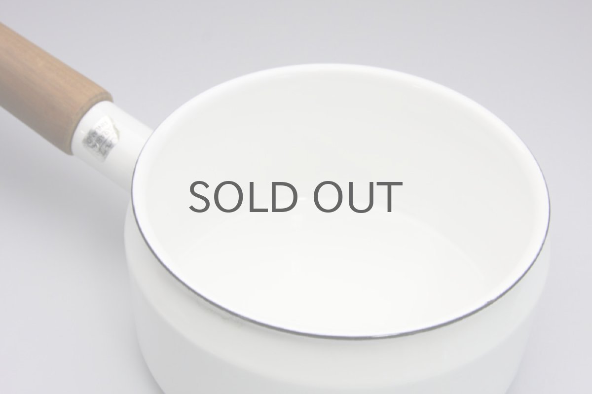 画像2: Finel　フィネル エナメル　片手鍋Sサイズ　白 (2)