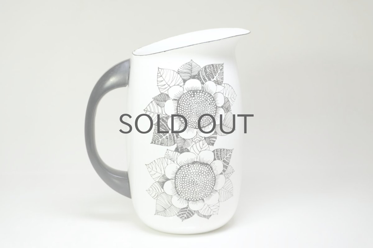 画像3: ビンテージ北欧雑貨/Finel/フィネル/ひまわり/ピッチャー (3)