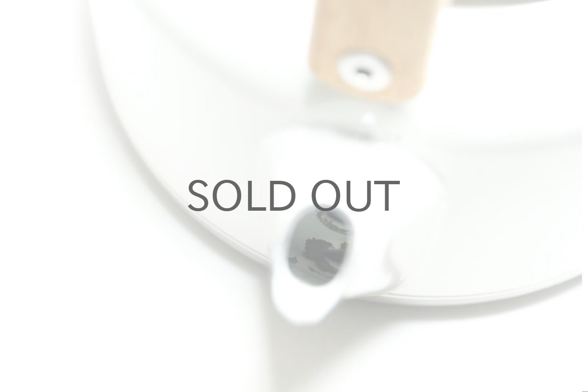 画像3: 北欧ビンテージ/Finel/フィネル/ケトル/Uhtua/ウッドハンドル/ホワイト&ライトブルーライン (3)