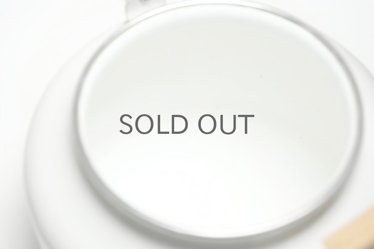 画像9: 北欧ビンテージ/Finel/フィネル/ケトル/Uhtua/ウッドハンドル/ホワイト&ライトブルーライン (9)