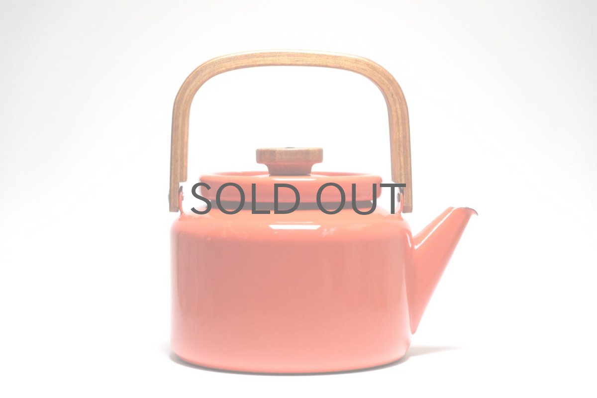 画像2: 北欧ビンテージ/Finel/フィネル/ウッドハンドル/レッド/ケトル (2)