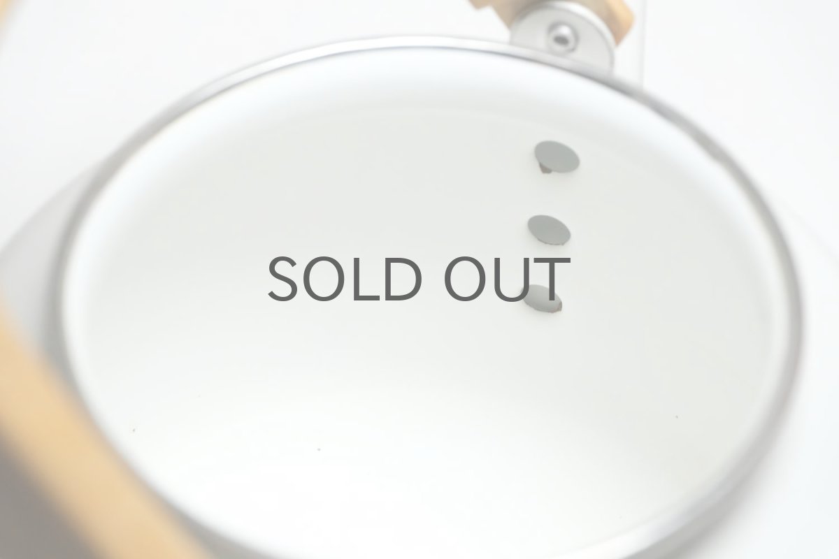 画像10: 北欧ビンテージ/Finel/フィネル/ケトル/Uhtua/ウッドハンドル/ホワイト&ライトブルーライン (10)