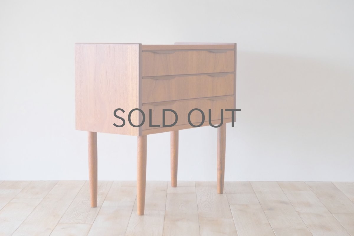 画像3: 北欧ビンテージ家具/デンマーク製/チェスト/チーク/３段  (3)