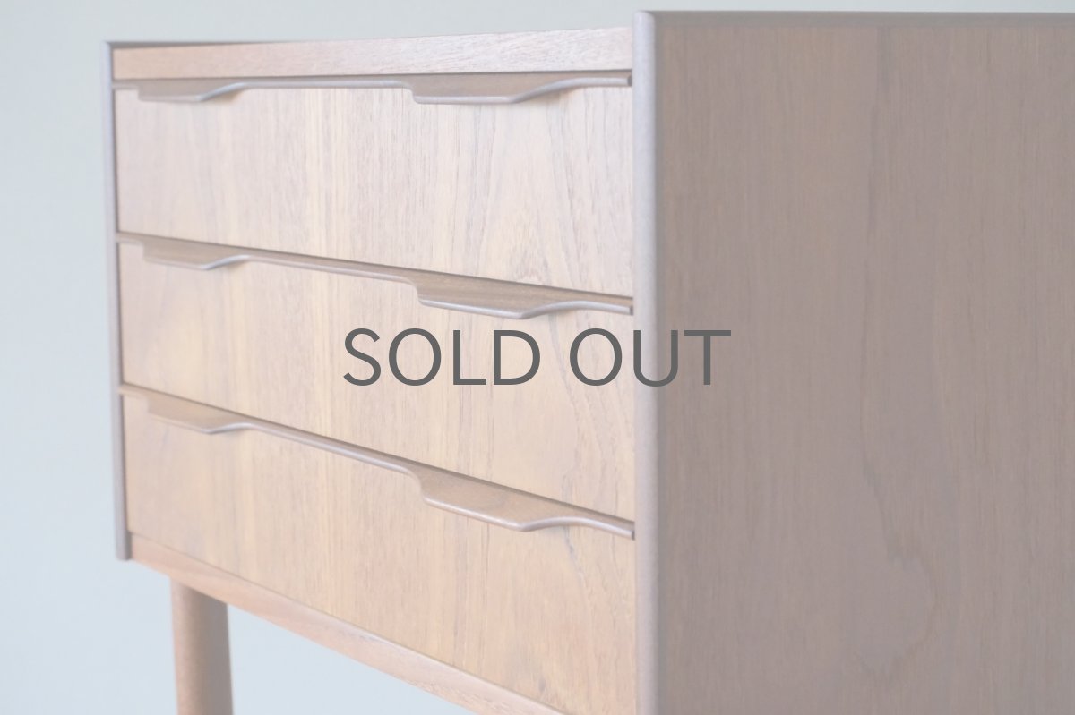 画像6: 北欧ビンテージ家具/デンマーク製/チェスト/チーク/３段  (6)