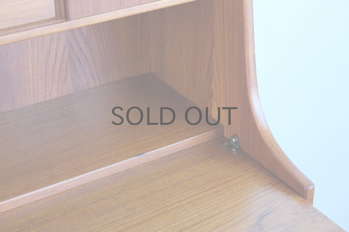 画像10: 北欧ビンテージ家具/デンマーク製/ライティングビューロー/3段引き出し/No.1 (10)