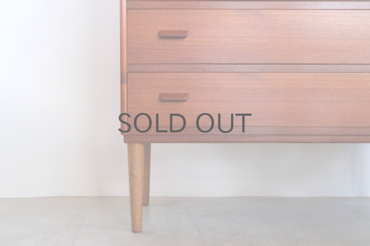 画像17: 北欧ビンテージ家具/デンマーク製/ライティングビューロー/3段引き出し/No.1 (17)