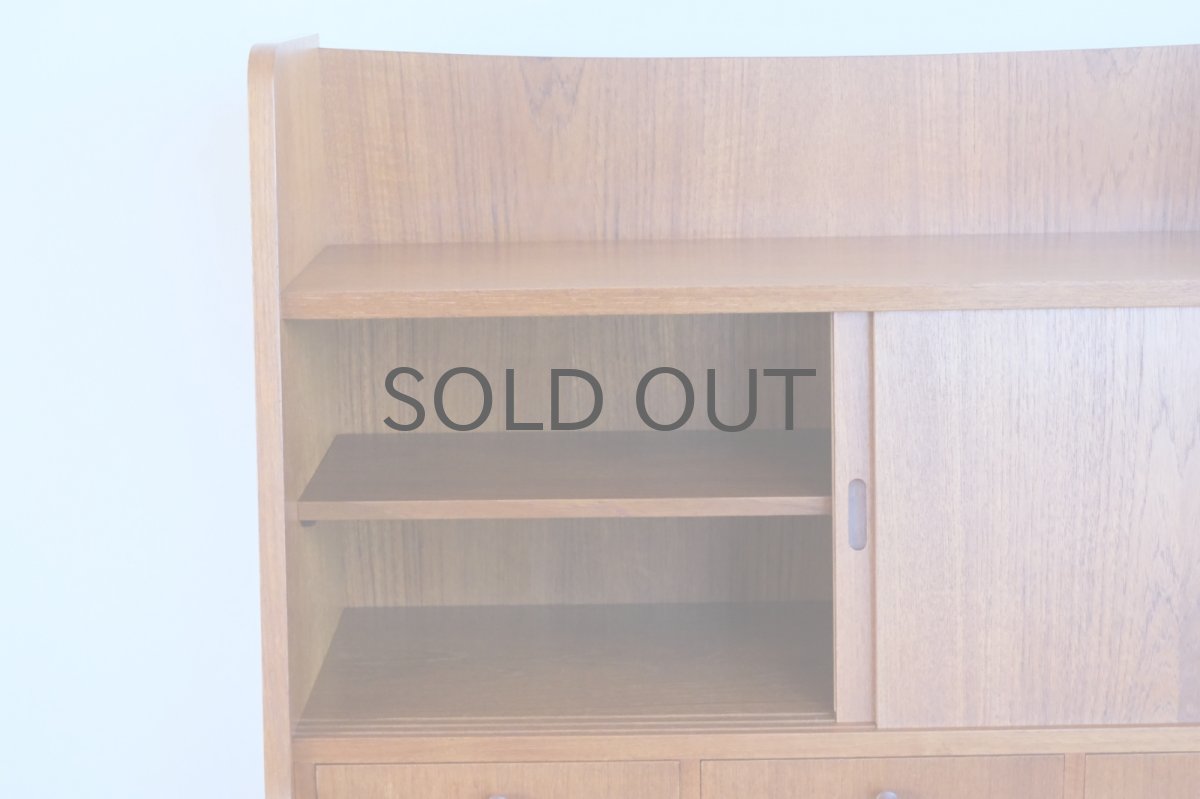 画像7: 北欧ビンテージ家具/デンマーク製/ライティングビューロー/3段引き出し/鏡付き/No.2 (7)