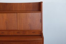画像4: 北欧ビンテージ家具/デンマーク製/ライティングビューロー/3段引き出し/鏡付き/No.2 (4)