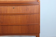 画像13: 北欧ビンテージ家具/デンマーク製/ライティングビューロー/3段引き出し/鏡付き/No.2 (13)