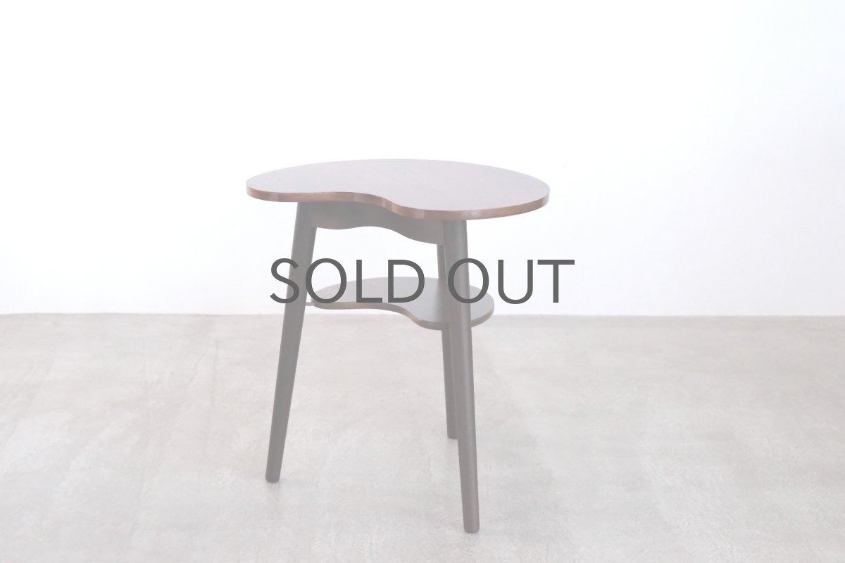 画像2: 北欧ビンテージ家具/デンマーク/ローズウッド/ミニサイドテーブル/ビーンズ型2段 (2)