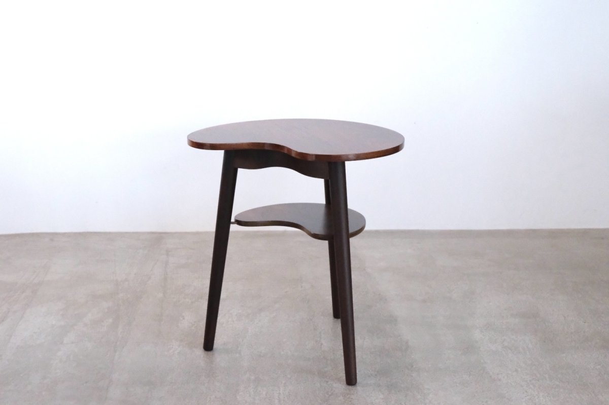 画像3: 北欧ビンテージ家具/デンマーク/ローズウッド/ミニサイドテーブル/ビーンズ型2段 (3)