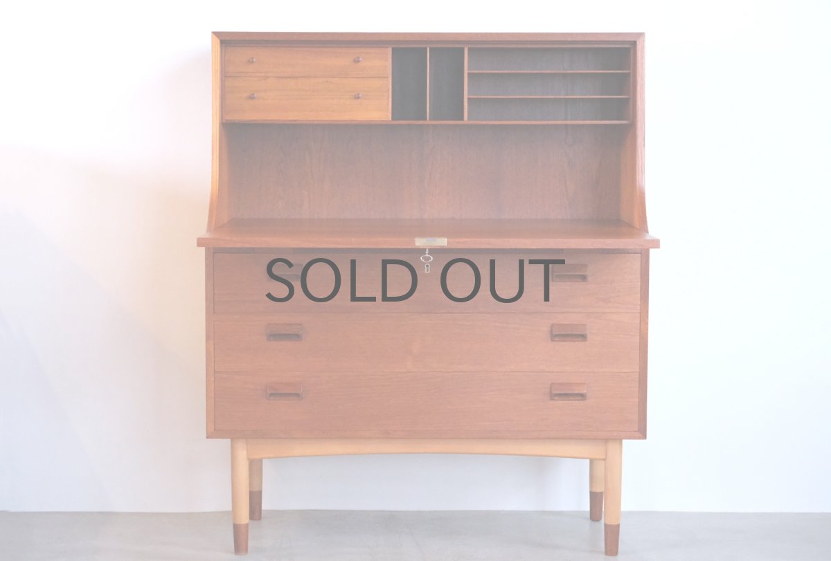 画像1: 北欧ビンテージ家具/デンマーク/Borge Mogensen /ボーエ モーエンセン/ライティングビューロー　 (1)