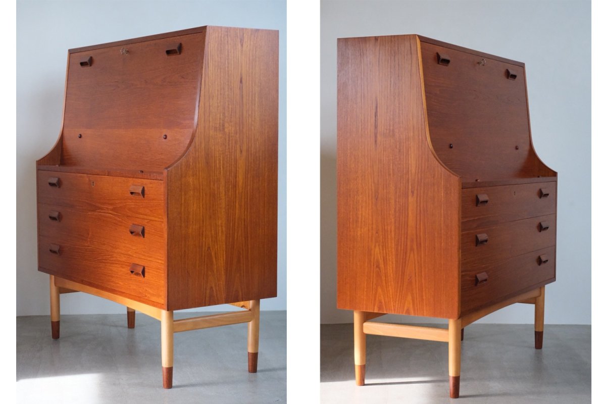 画像4: 北欧ビンテージ家具/デンマーク/Borge Mogensen /ボーエ モーエンセン/ライティングビューロー　 (4)