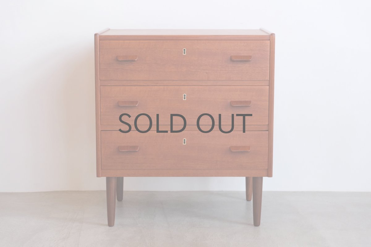 画像5: 【F様専用カート】北欧ヴィンテージ家具/デンマーク製/ビンテージ ダイニングチェア&３段式だしチェストのセットと送料 (5)