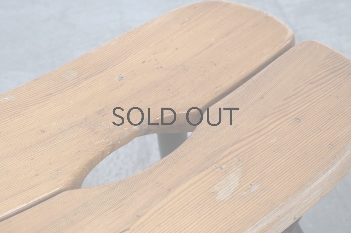 画像6: 北欧ビンテージ家具/フィンランド製/ Ilmari Tapiovaara/イルマリ・タピオヴァーラ/pirkka stool/ピルッカスツール/ハニー&ブラック/送料無料 (6)