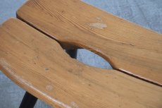 画像7: 北欧ビンテージ家具/フィンランド製/ Ilmari Tapiovaara/イルマリ・タピオヴァーラ/pirkka stool/ピルッカスツール/ハニー&ブラック/送料無料 (7)