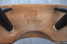 画像9: 北欧ビンテージ家具/フィンランド製/ Ilmari Tapiovaara/イルマリ・タピオヴァーラ/pirkka stool/ピルッカスツール/ハニー&ブラック/送料無料 (9)