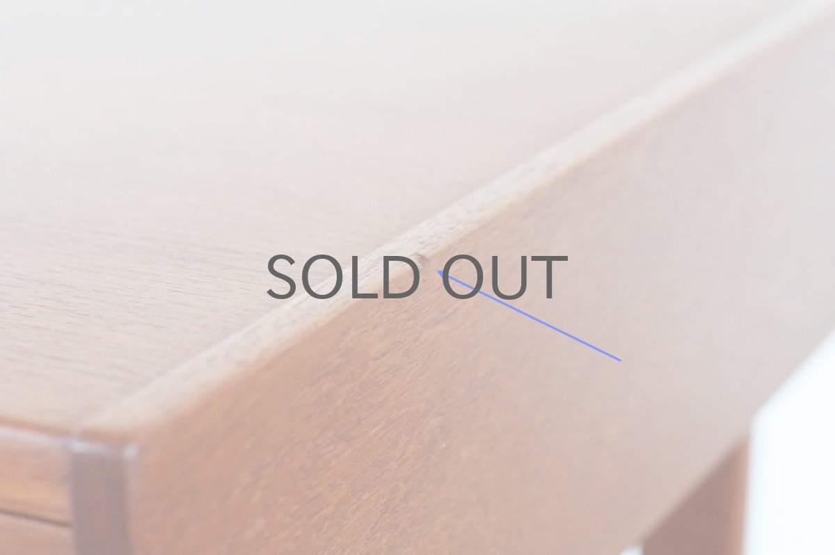 画像8: ビンテージ北欧家具/デンマーク/ソーイングキャビネット/チーク/キャスター付き (8)