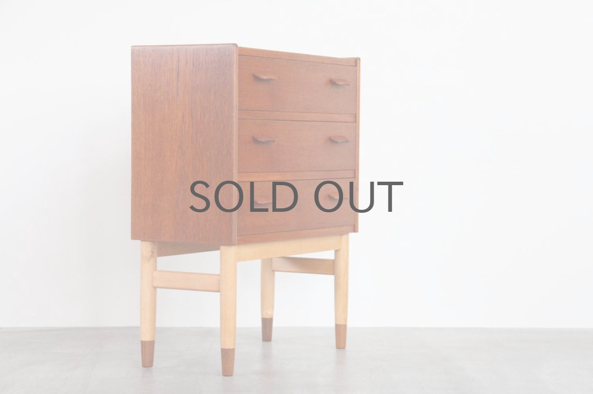画像4: ビンテージ北欧家具/デンマーク製/Poul Volther/ポール ボルザー/チェスト/3段 (4)