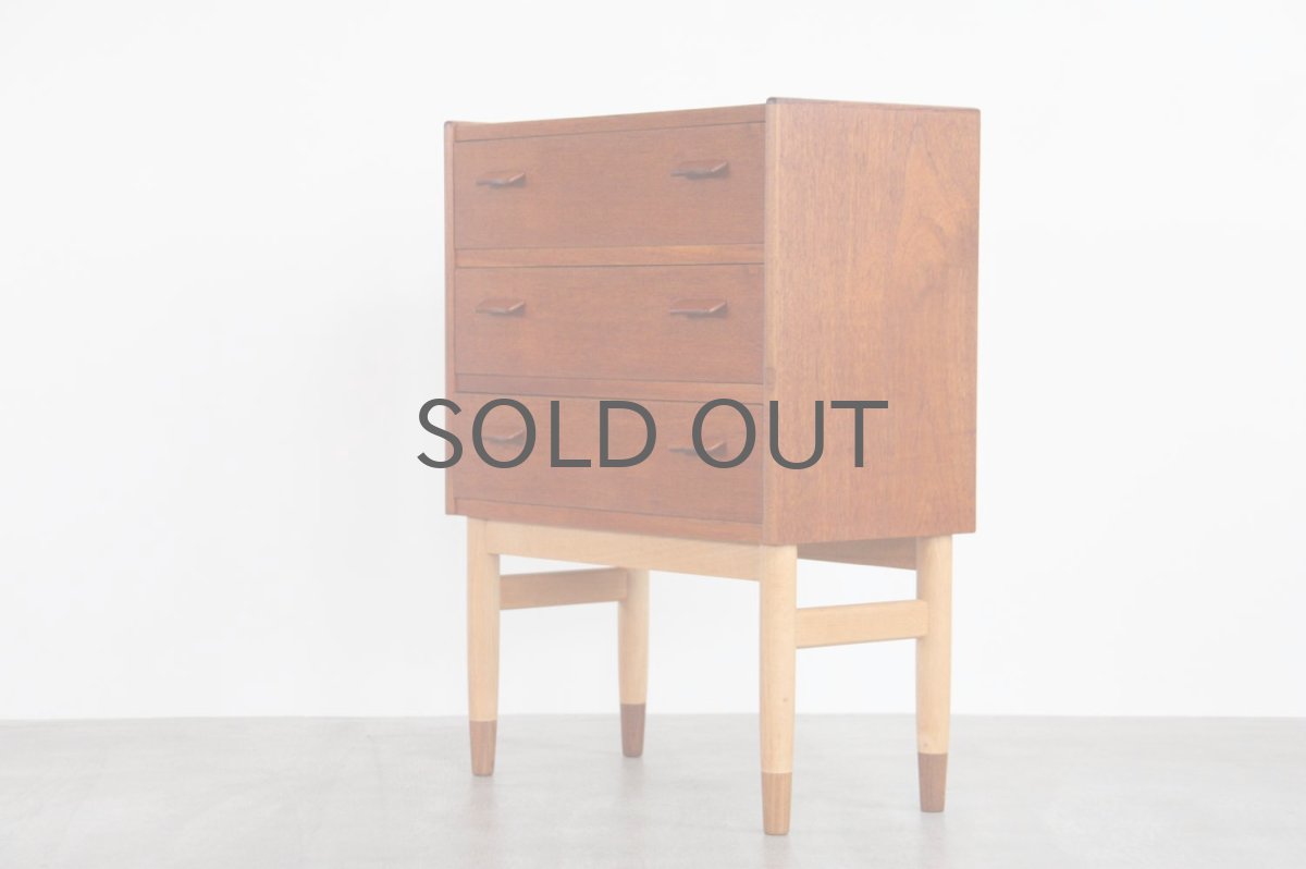 画像3: ビンテージ北欧家具/デンマーク製/Poul Volther/ポール ボルザー/チェスト/3段 (3)