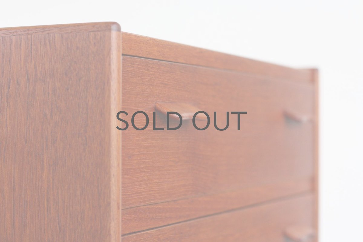 画像5: ビンテージ北欧家具/デンマーク製/Poul Volther/ポール ボルザー/チェスト/3段 (5)