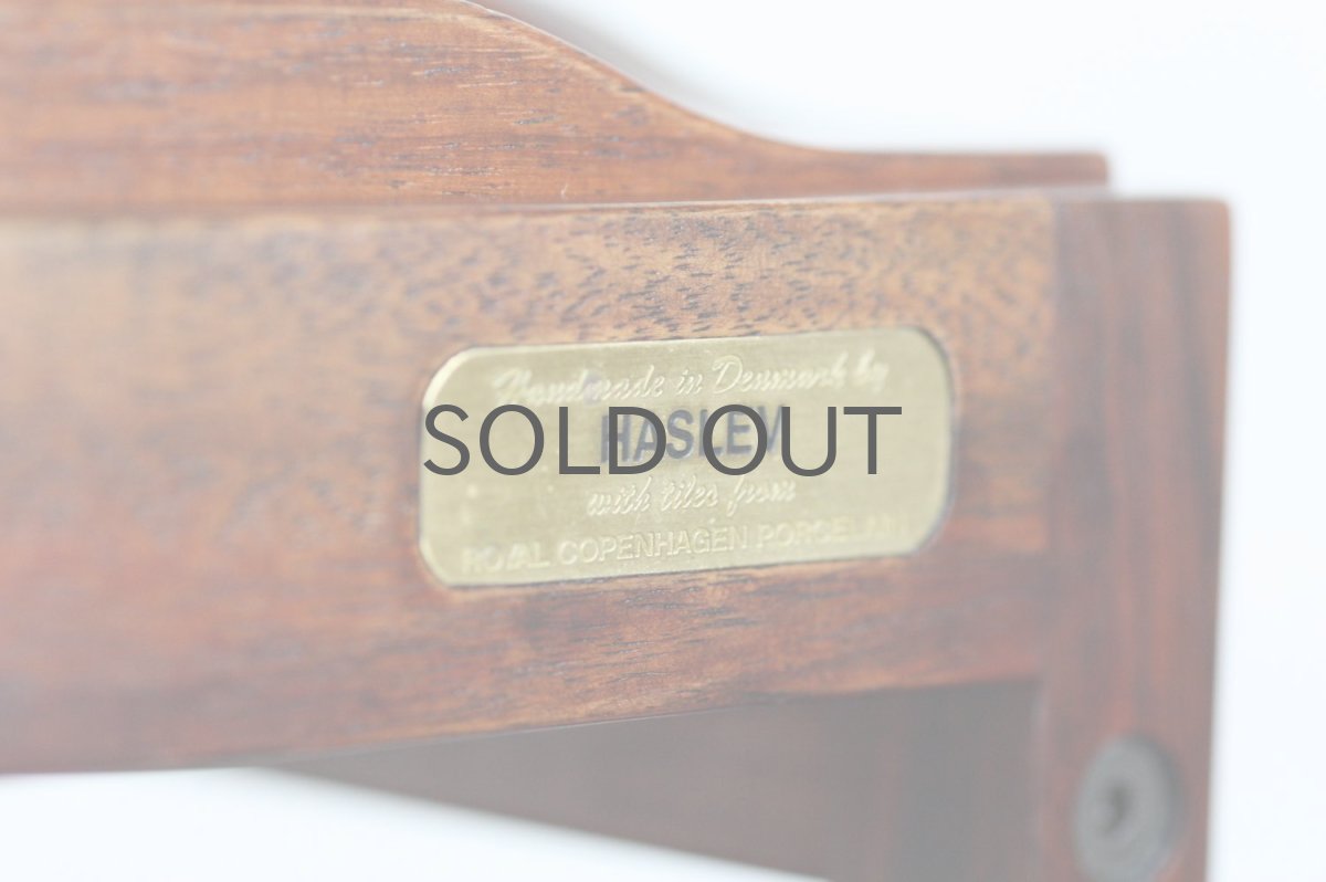 画像8: 北欧ビンテージ家具/デンマーク/ロイヤルコペンハーゲンタイルトップ/ワゴン/ローズウッド (8)