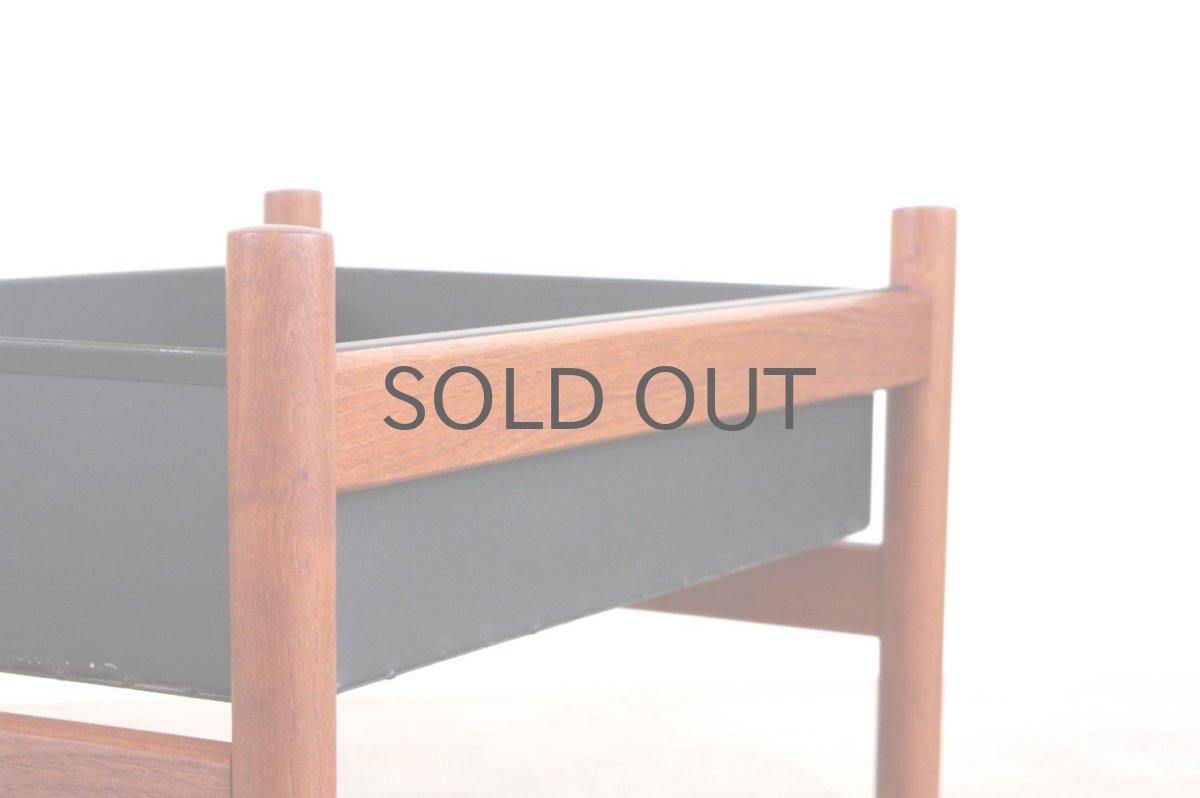 画像6: ビンテージ北欧家具/デンマーク/チーク✕アイアン/プランター (6)