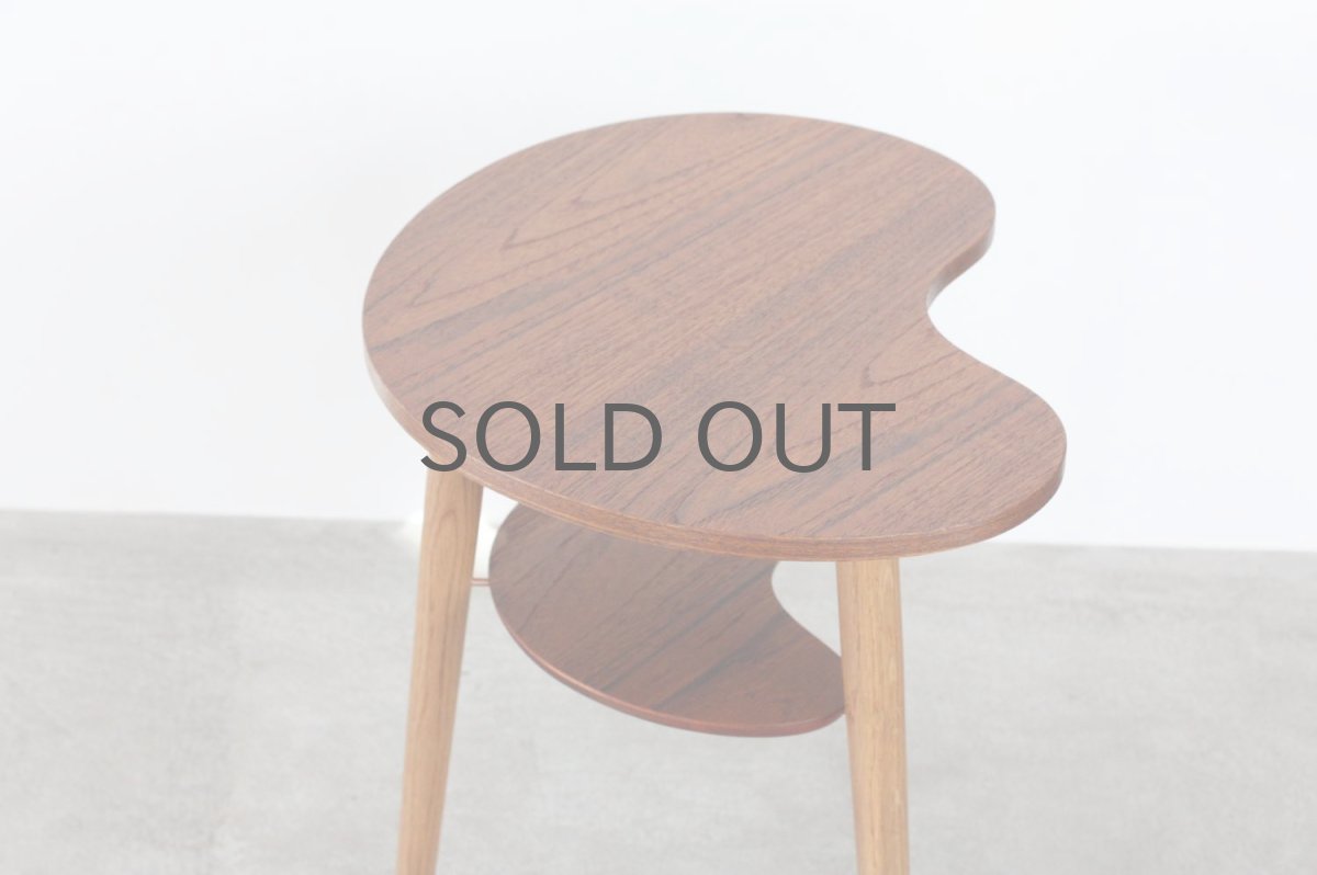 画像4: 北欧家具/ビーンズテーブル/サイドテーブル/チーク&オーク (4)