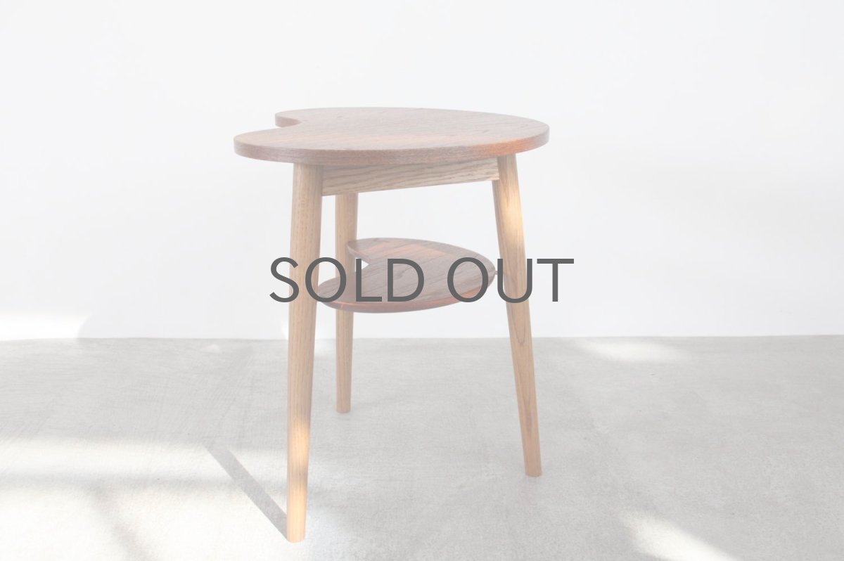 画像2: 北欧家具/ビーンズテーブル/サイドテーブル/チーク&オーク (2)