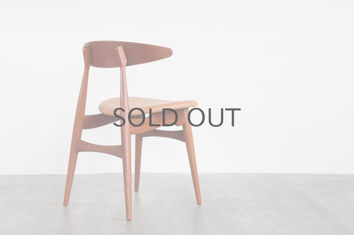 画像3: 北欧ビンテージ家具/Hans j Wegner/ハンス J ウェグナー/Carl Hansen & Son/CH33/ダイニングチェア/チーク  (3)