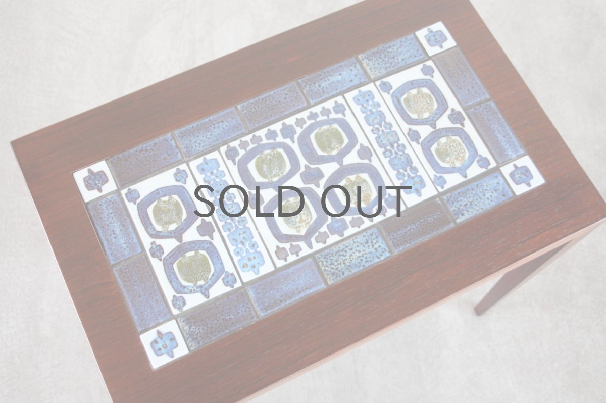 画像7: 北欧家ビンテージ具/デンマーク/ロイヤルコペンハーゲン/ネストテーブル/タイルトップ/ローズウッド (7)