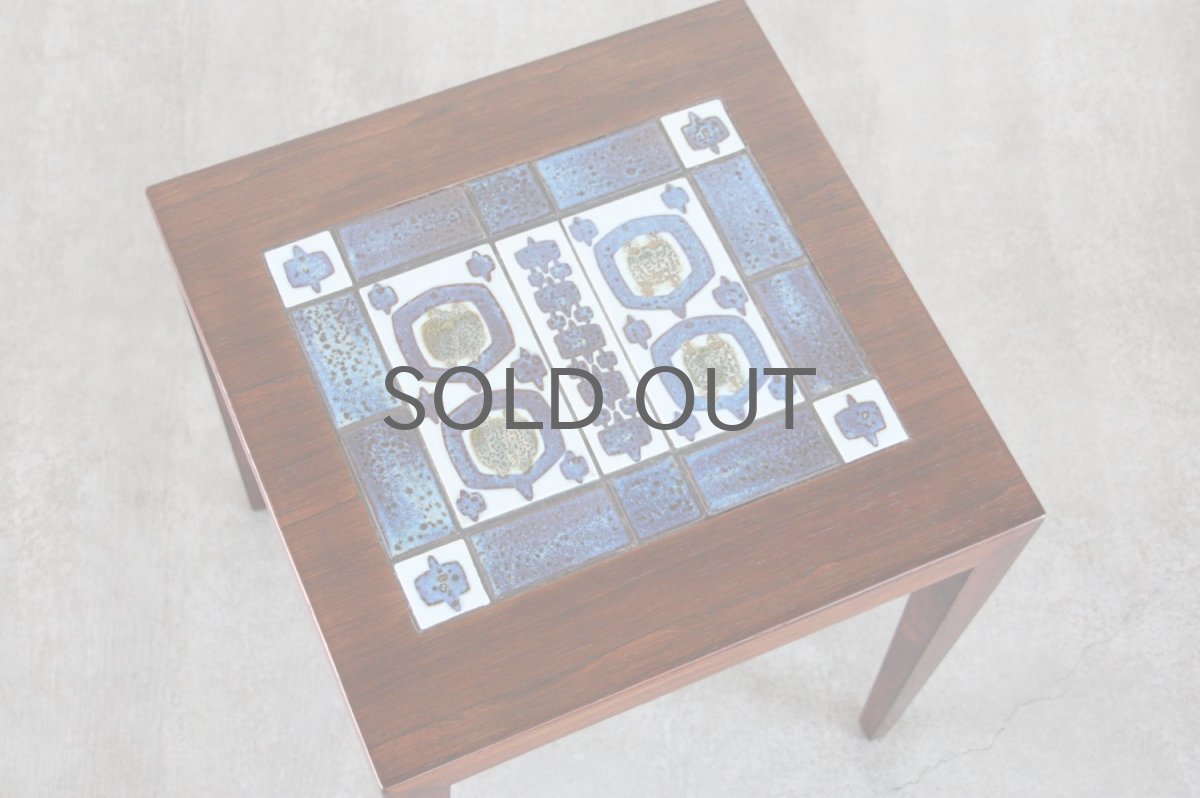 画像5: 北欧家ビンテージ具/デンマーク/ロイヤルコペンハーゲン/ネストテーブル/タイルトップ/ローズウッド (5)