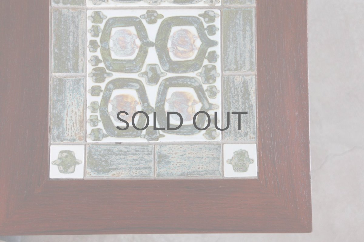 画像5: ビンテージ北欧家具/デンマーク/ロイヤルコペンハーゲン/タイルトップ/サイドテーブル/ローズウッド (5)